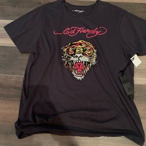 Ed Hardy Oversized bling tee